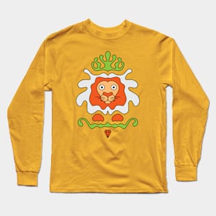 Cute Cartoon Lion, king of the jungle Long Sleeve T-Shirt